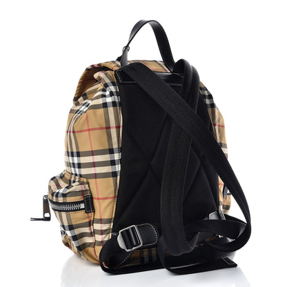 Burberry Nylon Vintage Check Medium Rucksack Backpack Antique Yellow 3 of 9
