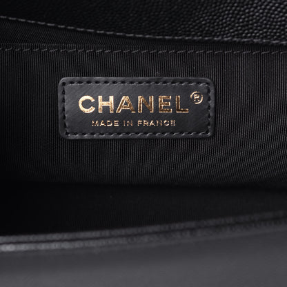 Chanel Caviar Quilted Medium Boy Flap Black 6 of 10