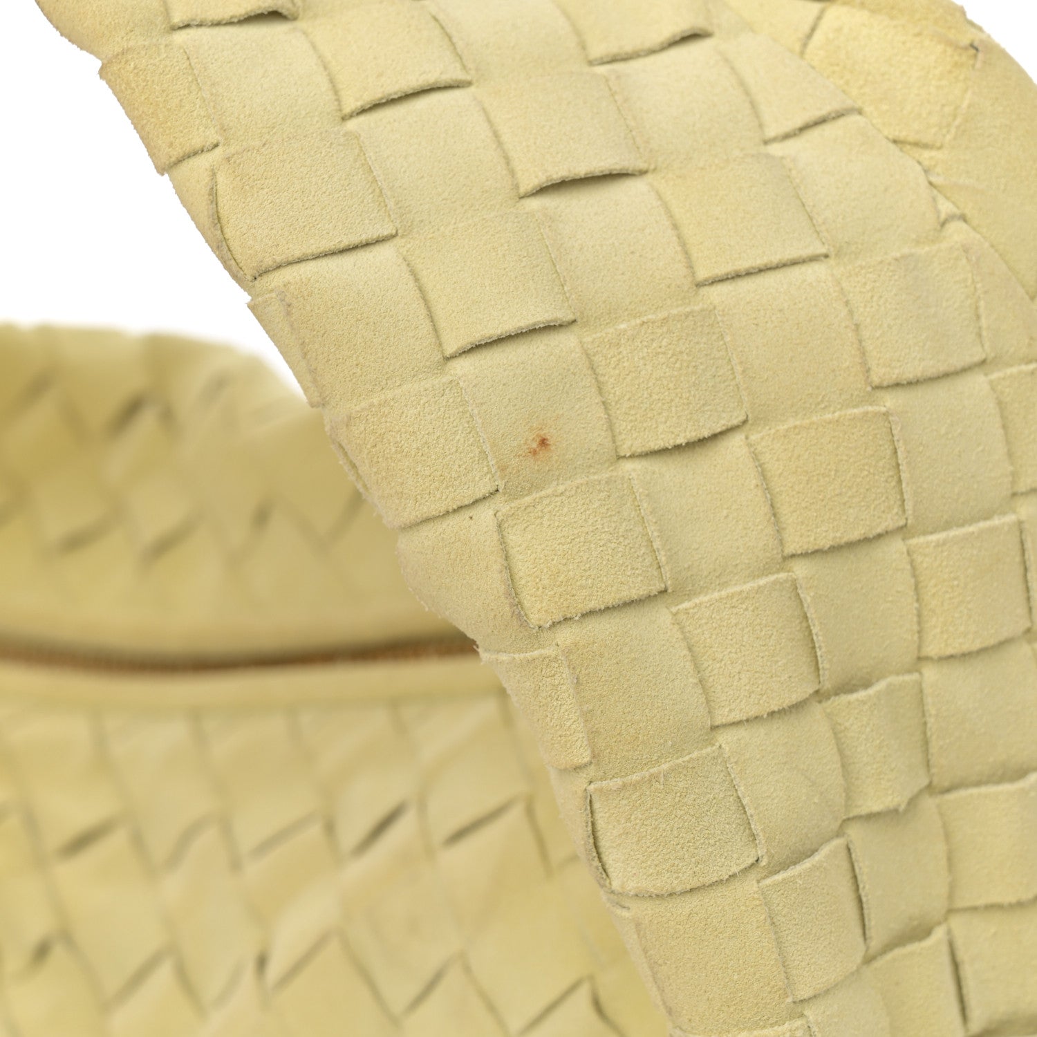 Bottega Veneta Suede Calfskin Intrecciato Teen Jodie Hobo Lemon Wash 12 of 12