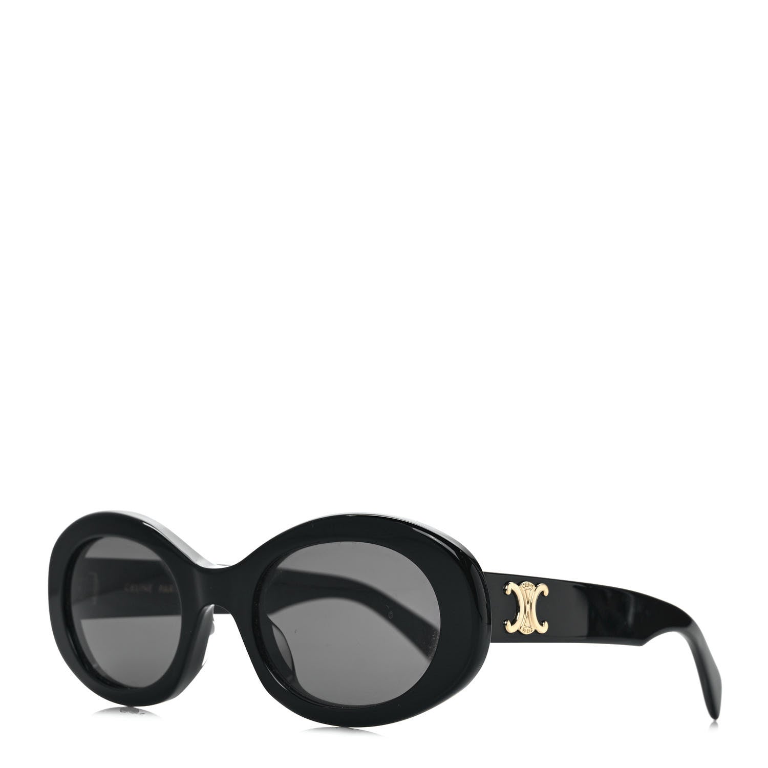 Celine Acetate Triomphe 01 Sunglasses CL 40194U Black 1 of 7