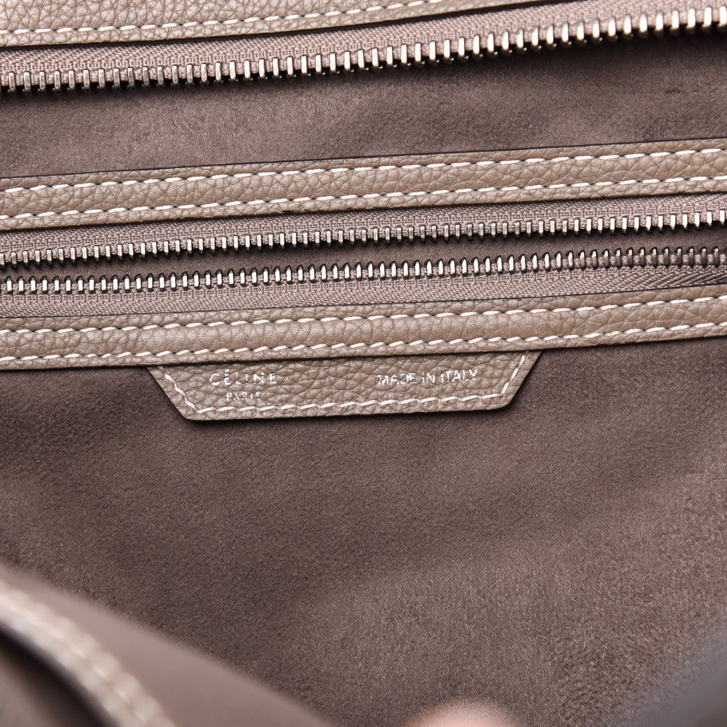 Drummed Calfskin Mini Luggage Souris