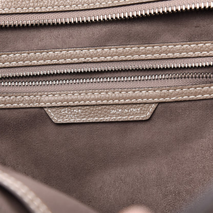 Celine Drummed Calfskin Mini Luggage Souris 6 of 9