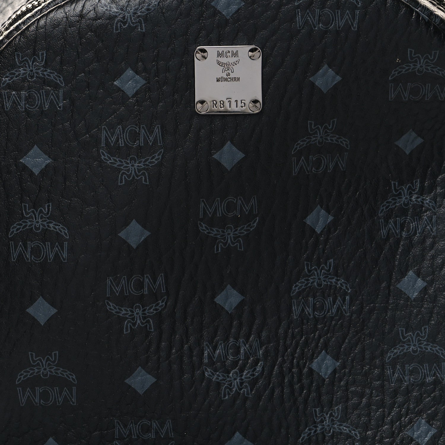 MCM Visetos Large Side Studs Stark Backpack Black 9 of 12