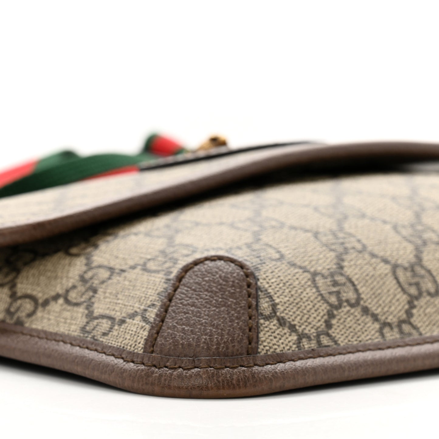 GG Supreme Monogram Neo Vintage Web Belt Bag Brown
