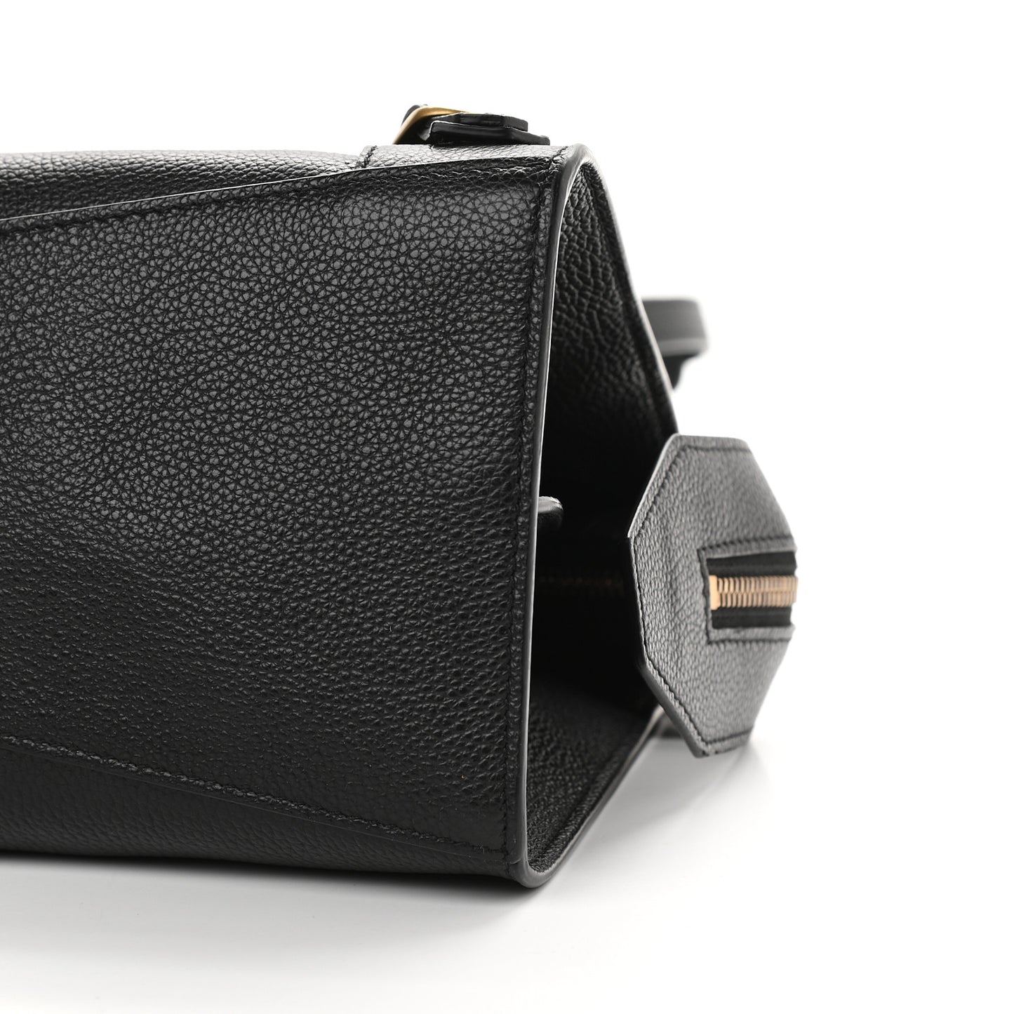 Grained Calfskin Neo Classic Gold Hardware S City Black