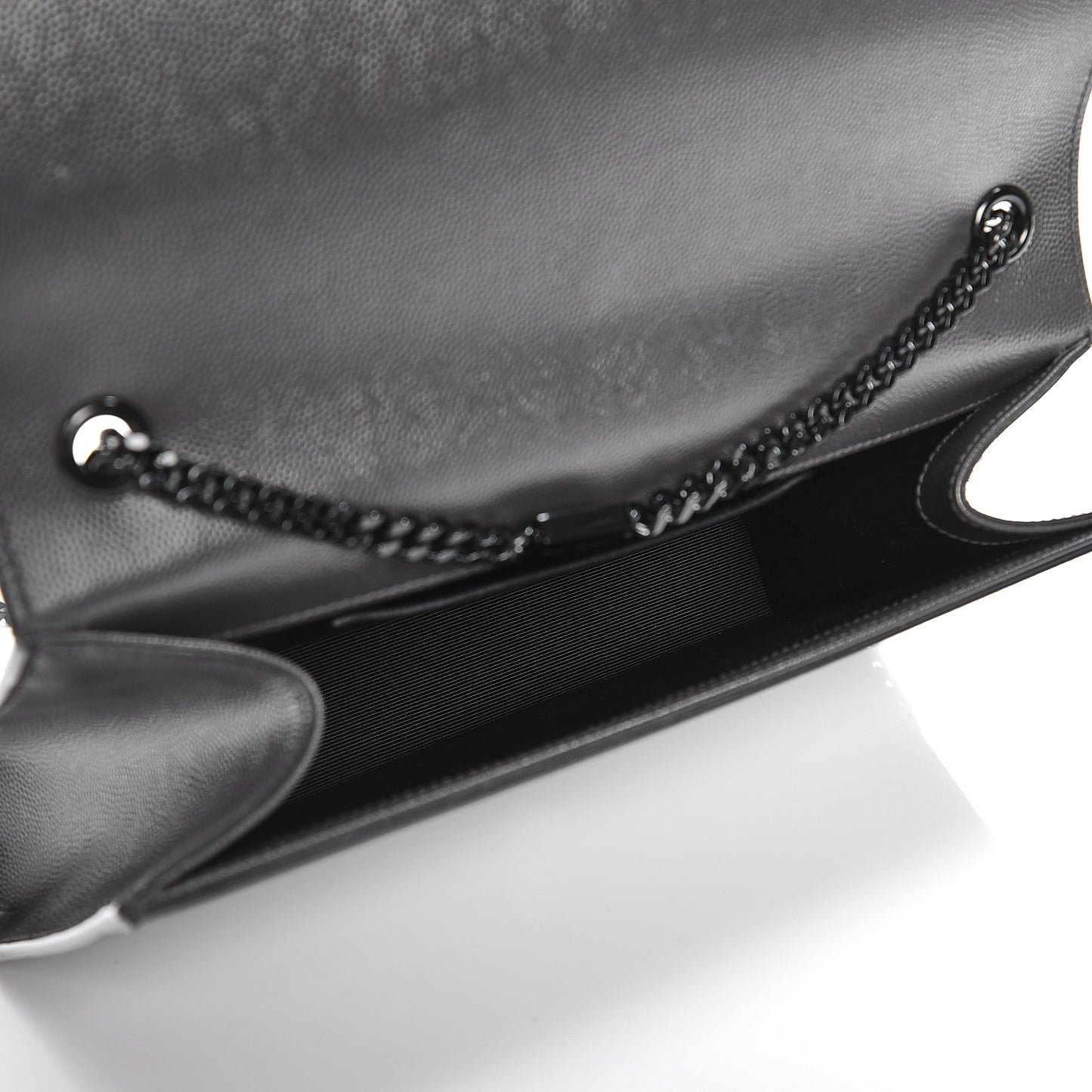 Grain De Poudre Medium Classic Monogram Kate Satchel Coal