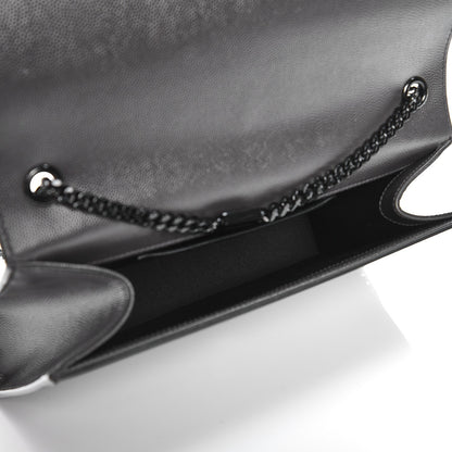 Saint Laurent Grain De Poudre Medium Classic Monogram Kate Satchel Coal 5 of 10