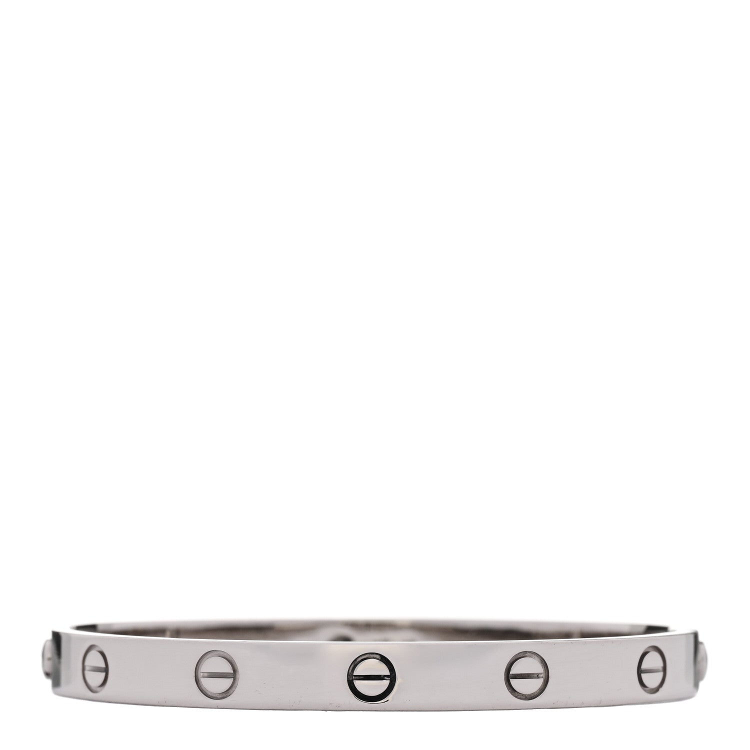 Cartier 18K White Gold LOVE Bracelet 17 1 of 10