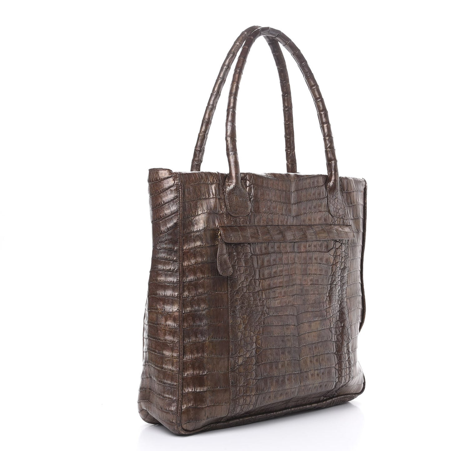 Crocodile Tote Brown
