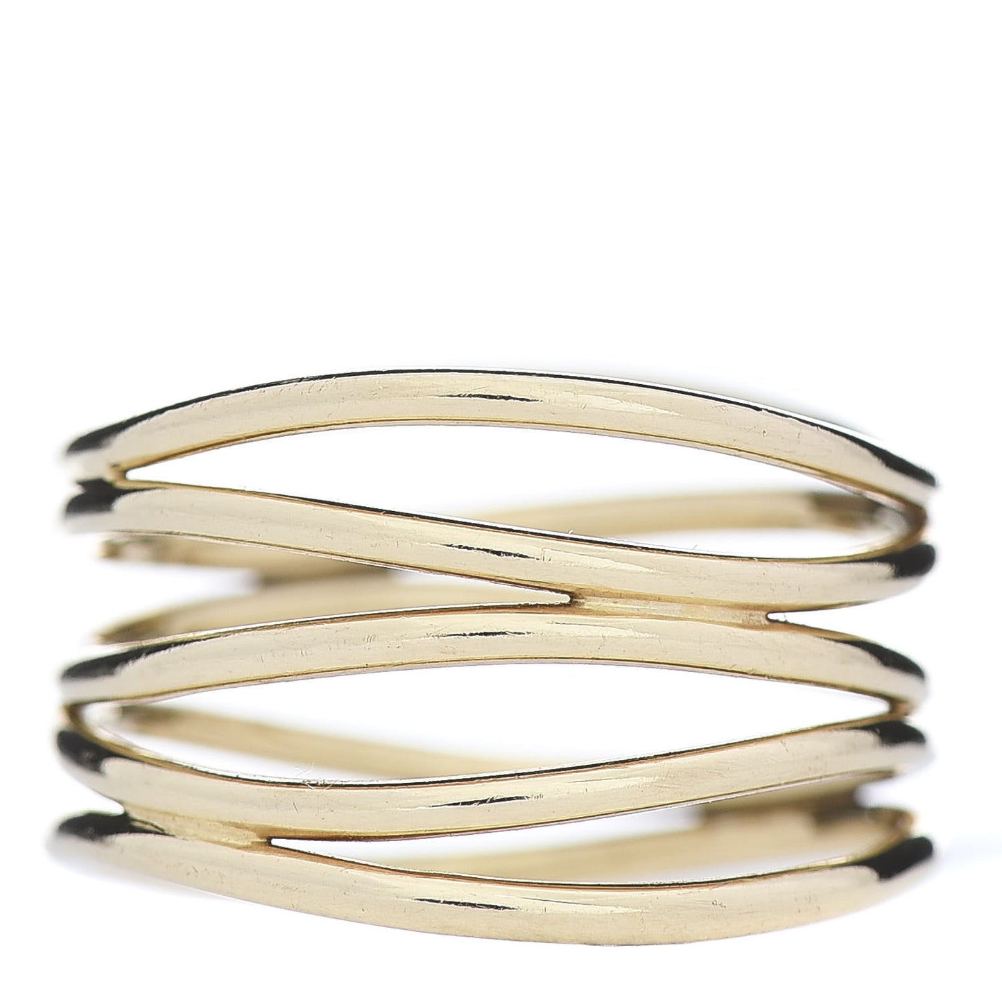 18K Yellow Gold Elsa Peretti 5 Row Wave Ring 50 5.25