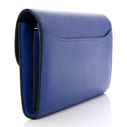 Hermes Epsom Constance Long Wallet Bleu Electrique 3 of 7