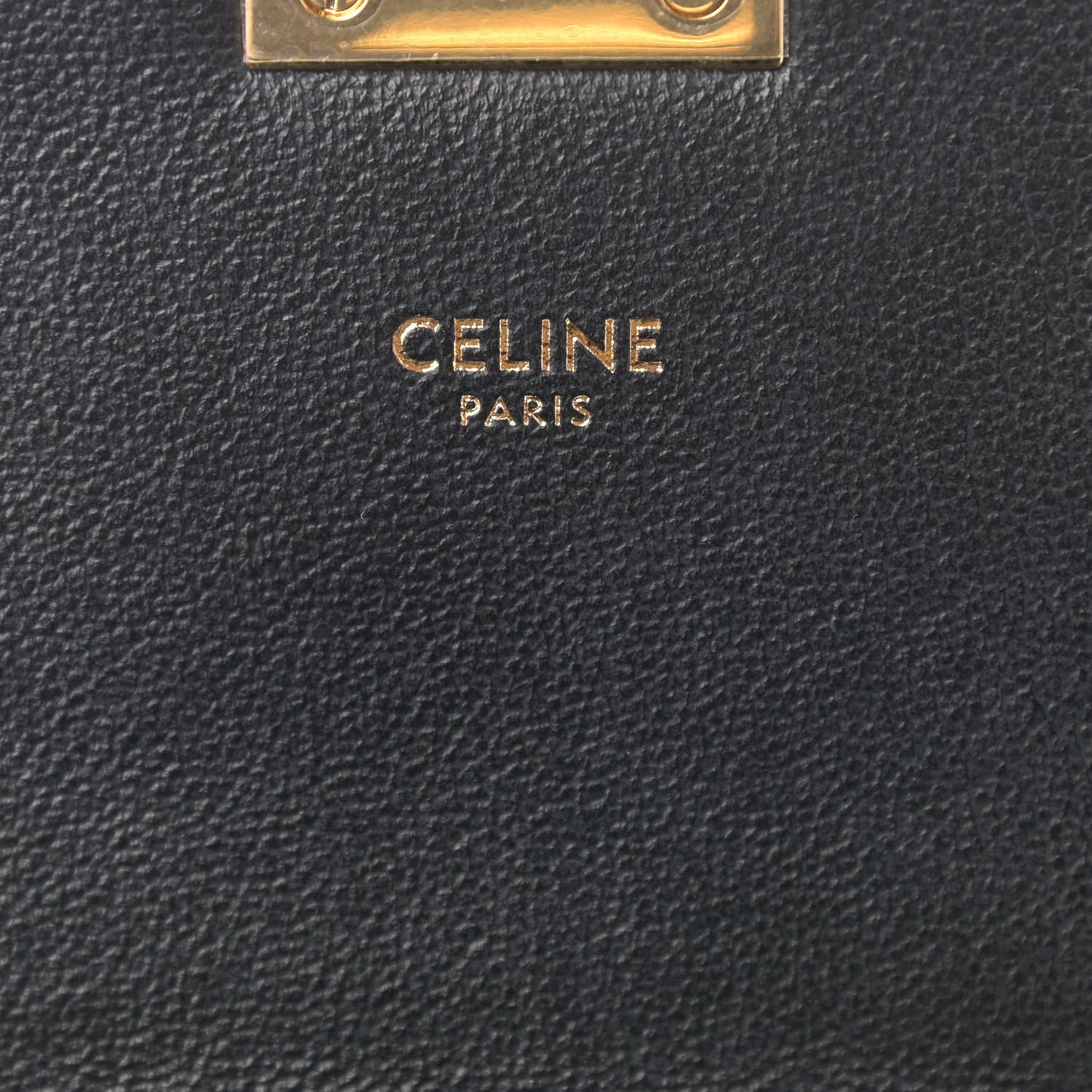 Shiny Calfskin Small C Bag Black