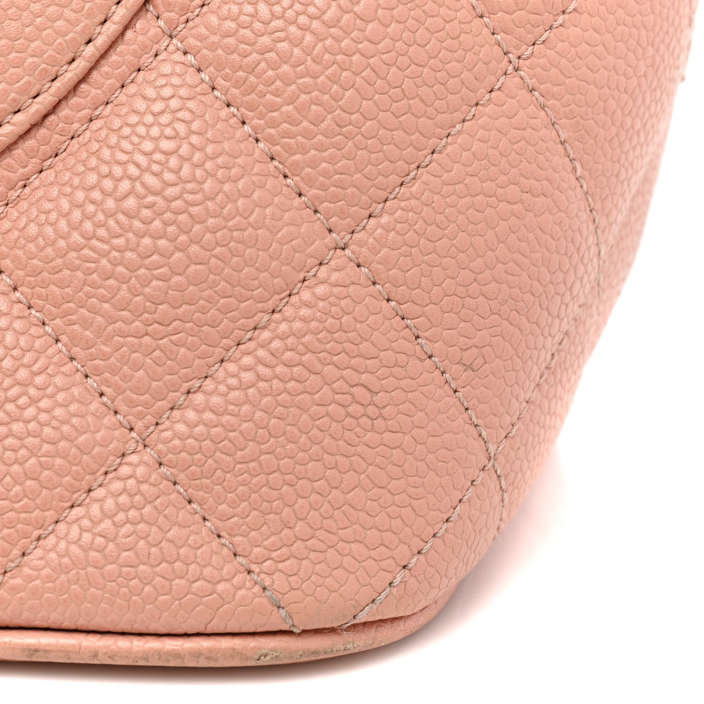 Caviar Quilted Medallion Tote Light Pink