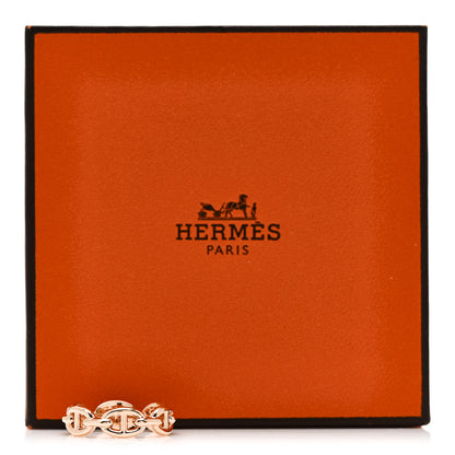 Hermes 18K Rose Gold PM Chaine d'Ancre Enchainee Ring 54 7 9 of 9