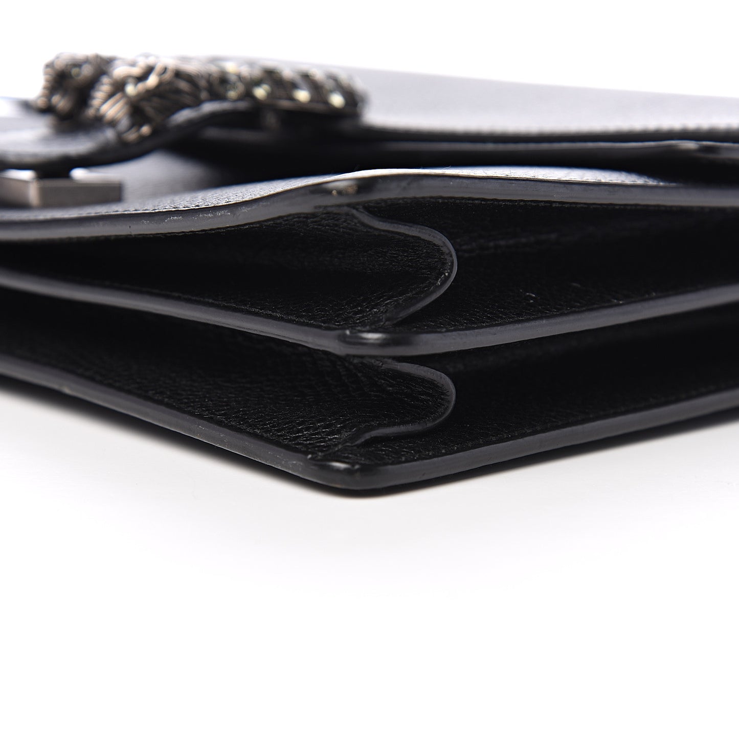 Dollar Calfskin Crystal Medium Dionysus Shoulder Bag Black Black Diamond