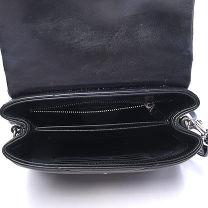 Saint Laurent Lambskin Quilted Toy Loulou Monogram Chain Satchel Black 4 of 4