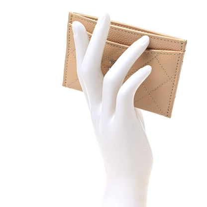 Chanel Caviar Quilted Card Holder Beige 2 of 9