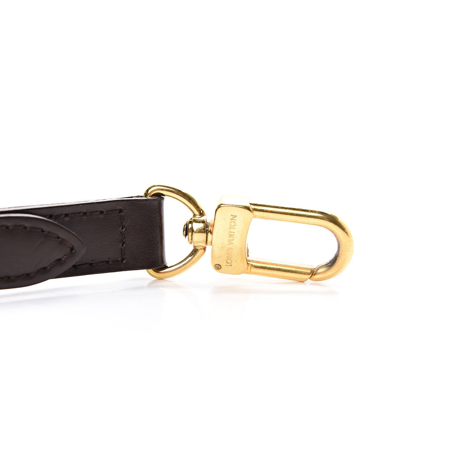 Louis Vuitton Calfskin 16mm Adjustable Shoulder Strap Brown 4 of 4