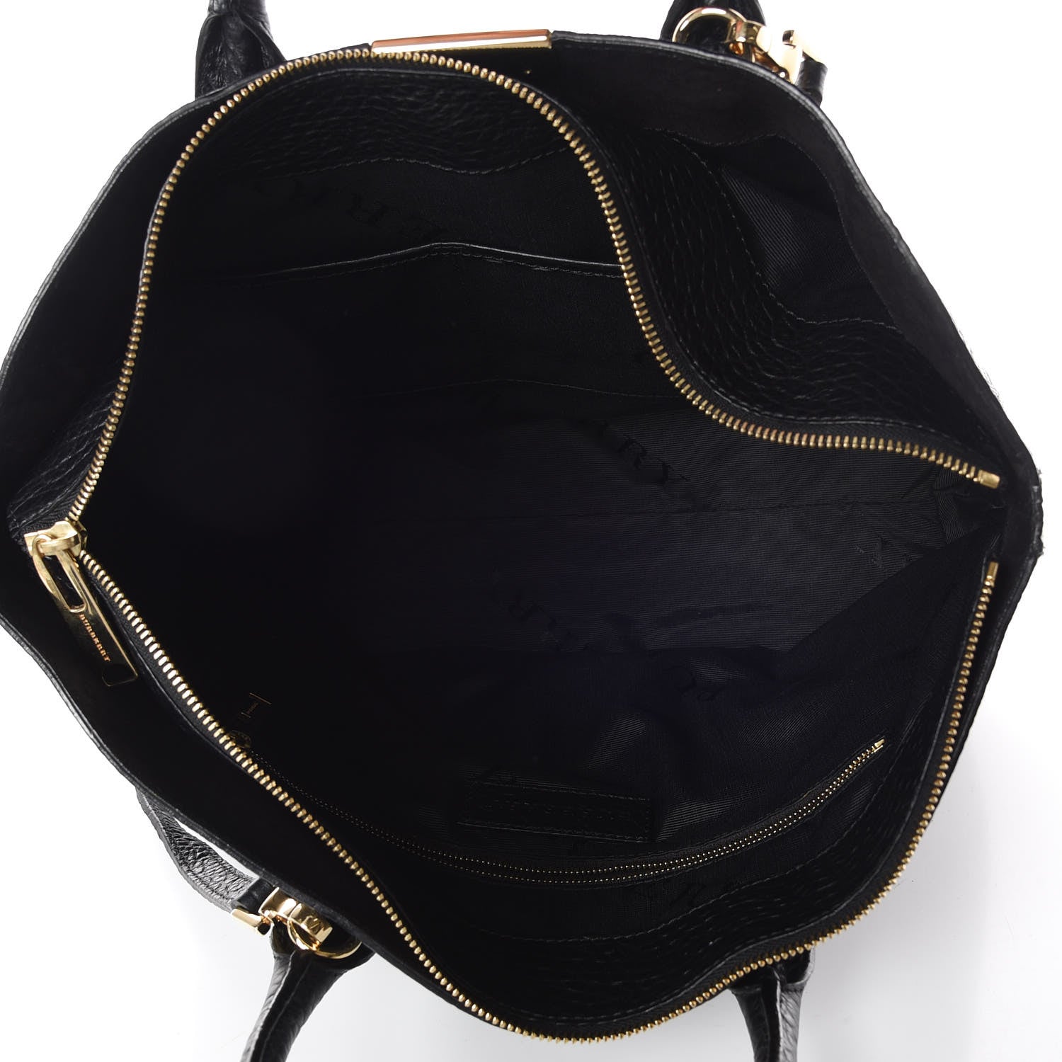 Burberry Heritage Grain Check Embossed Medium Dewsbury Tote Black 5 of 9