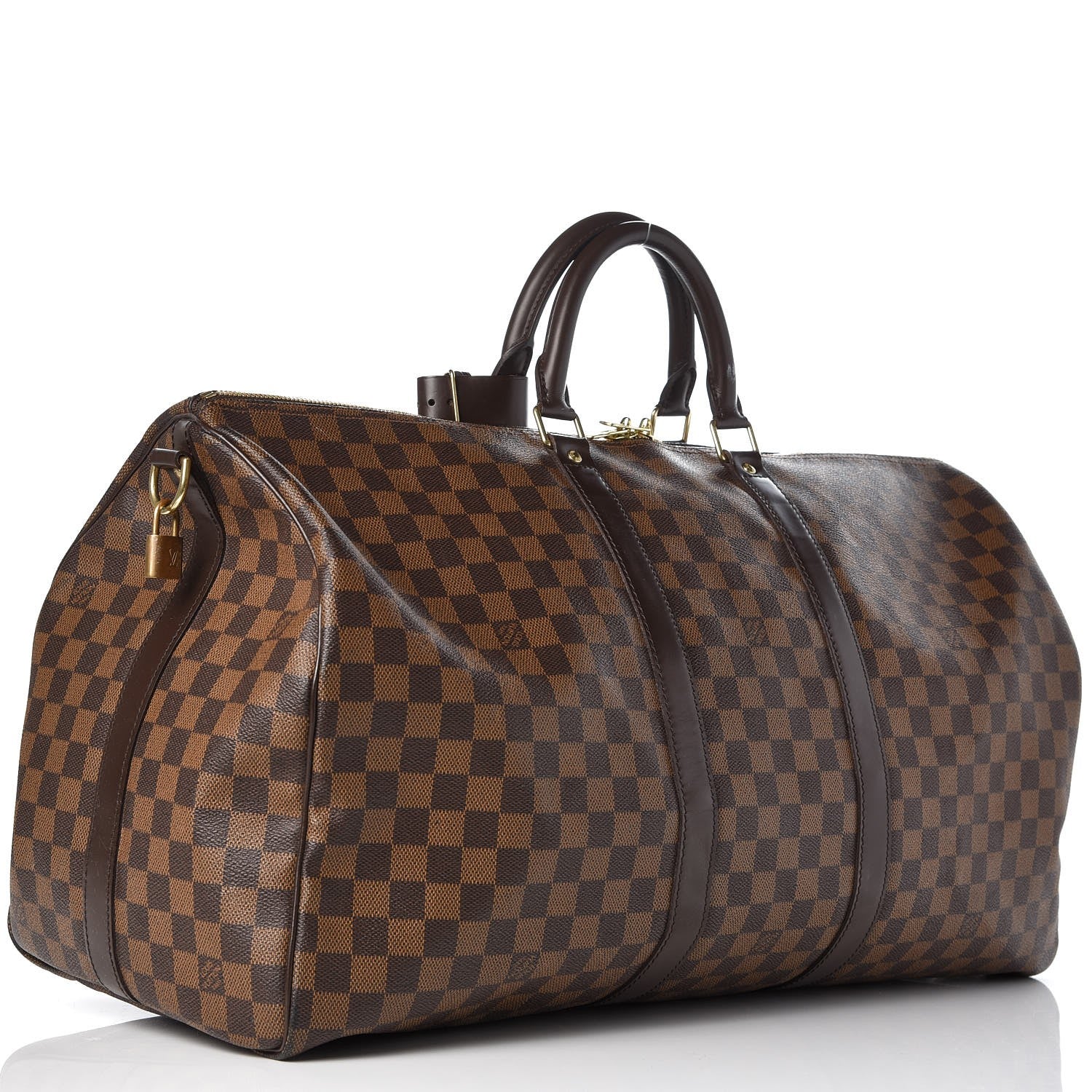 Louis Vuitton Damier Ebene Keepall Bandouliere 55 3 of 17