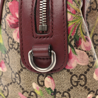 Gucci GG Supreme Monogram Blooms Small Boston Beige Multicolor Dry Rose 18 of 19