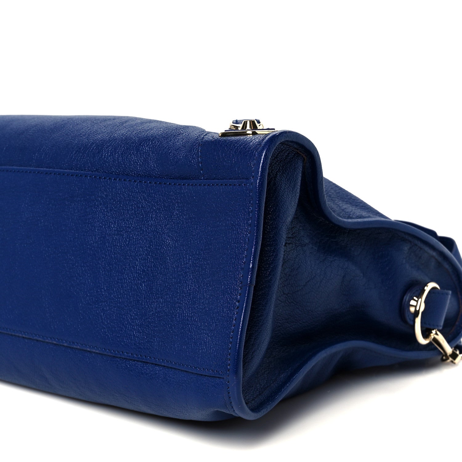Balenciaga Chevre Gold Metallic Edge Hardware City Bleu Roi 11 of 11