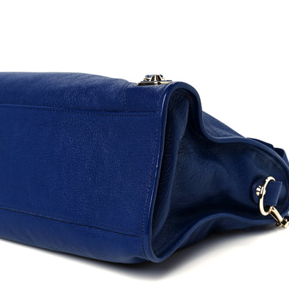 Balenciaga Chevre Gold Metallic Edge Hardware City Bleu Roi 11 of 11