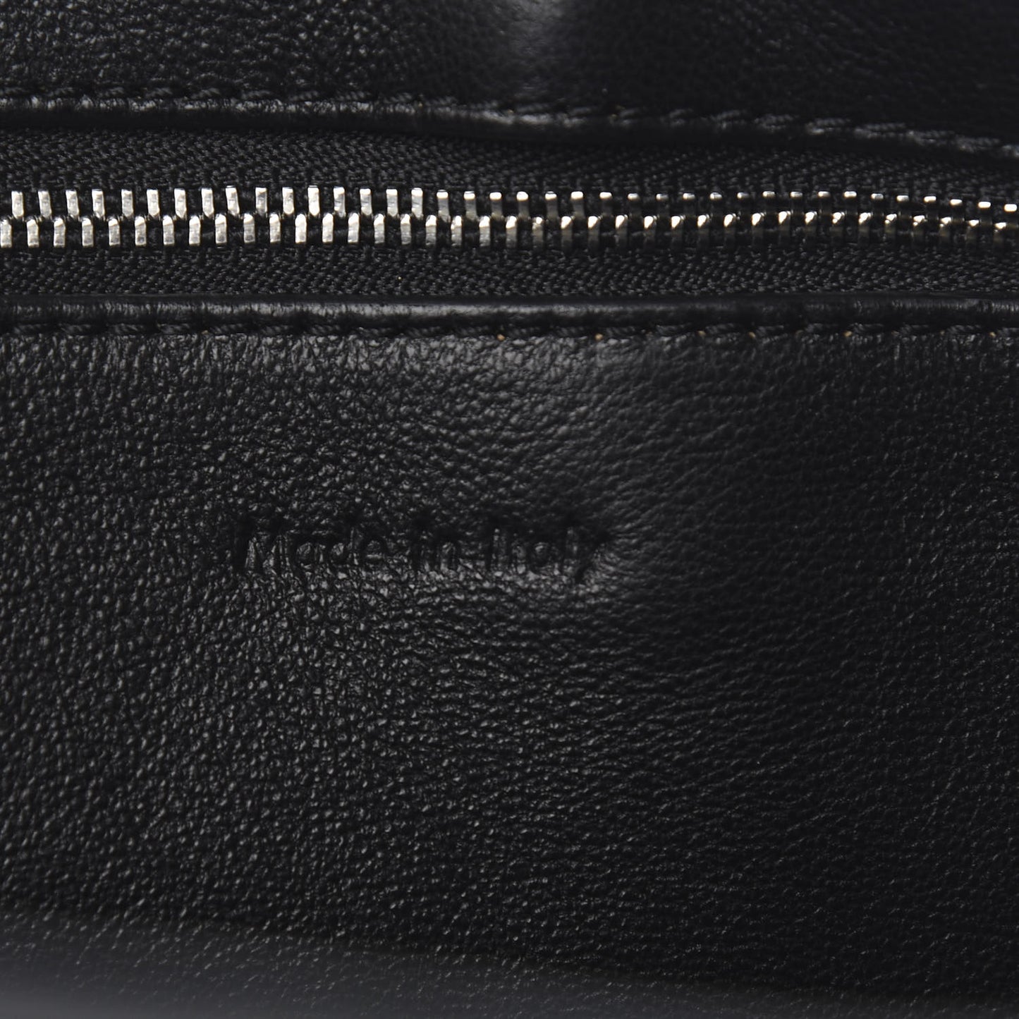 Drummed Calfskin Medium Edge Shoulder Bag Navy
