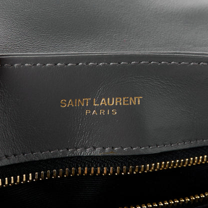 Saint Laurent Calfskin Y Quilted Monogram Toy Loulou Crossbody Bag Storm 6 of 11