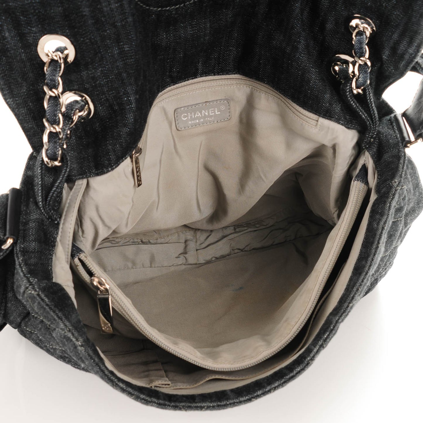 Denim Quilted Stretch Spirit Messenger Bag