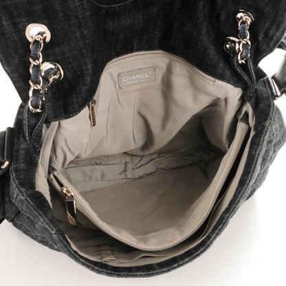 Chanel Denim Quilted Stretch Spirit Messenger Bag 5 of 9