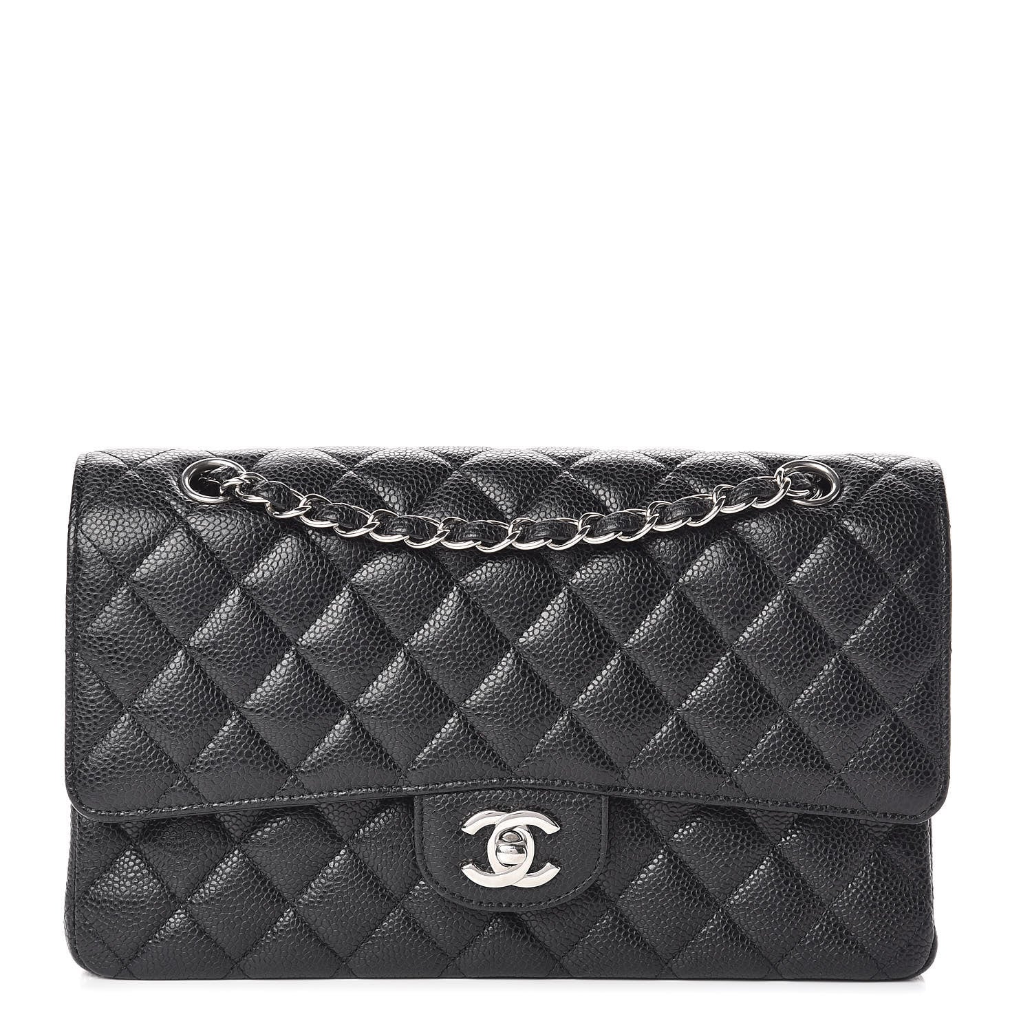 Chanel Caviar Quilted Medium Double Flap Black 1 of 10