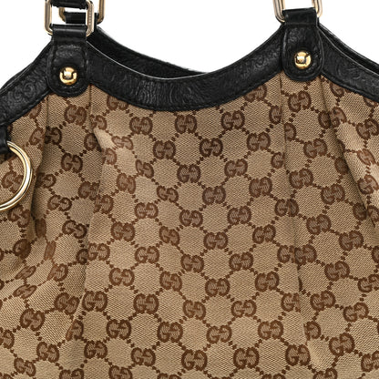 Gucci Monogram Medium Sukey Tote Beige Ebony Black 7 of 14