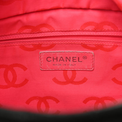 Chanel Calfskin Quilted Large Cambon Tote Black White 5 of 12