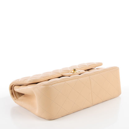 Chanel Lambskin Quilted Jumbo Double Flap Beige 4 of 7