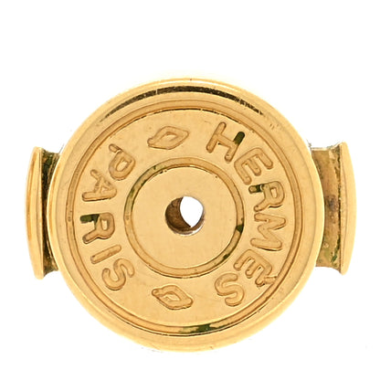 Hermes Gold Cage d'H Earrings Rose Dragee 4 of 4