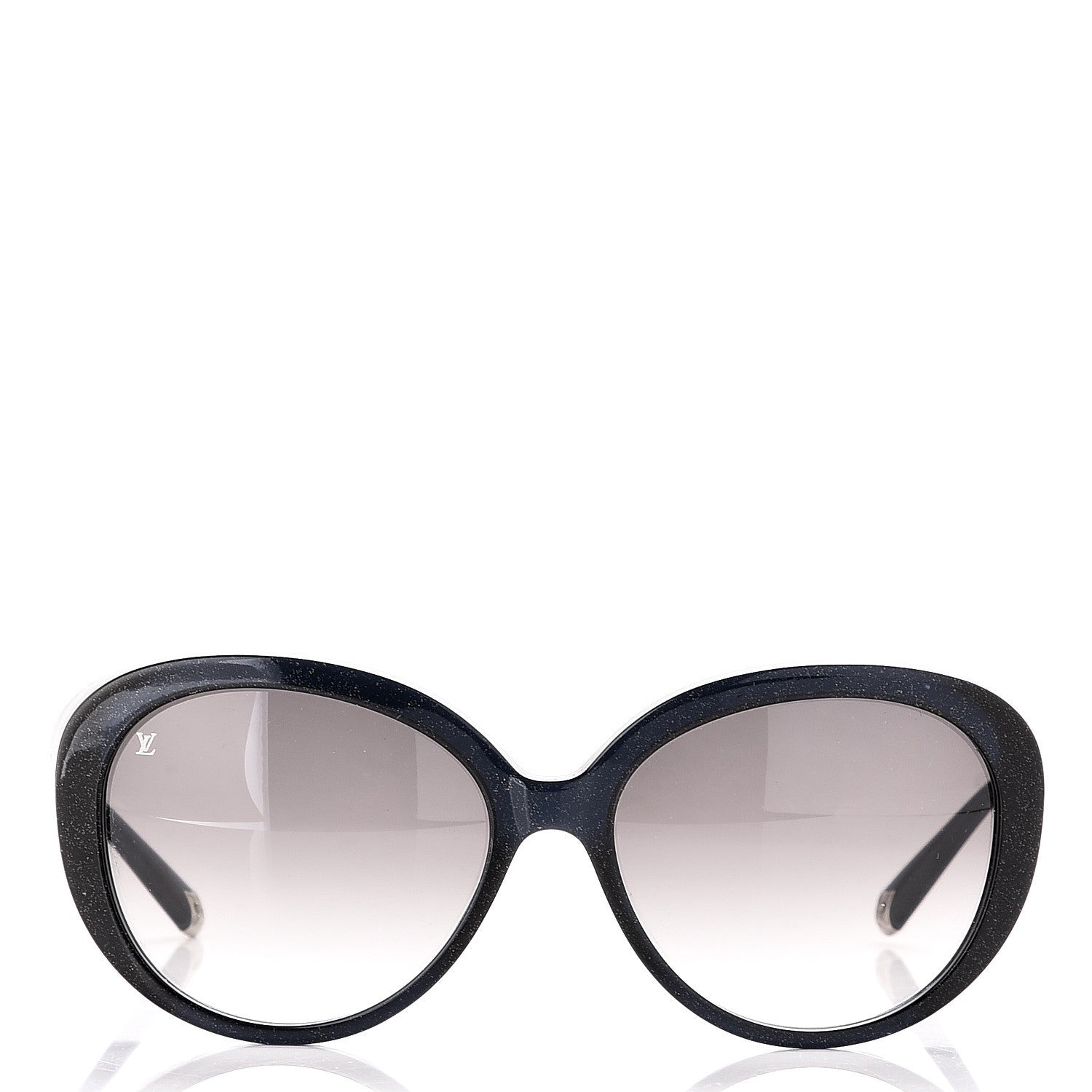 Louis Vuitton Acetate Bluebell Sunglasses Z0597W Black Glitter 2 of 9