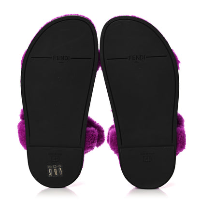 Fendi Shearling FF Fendi Feel Sandals 39 Bouganville 5 of 7