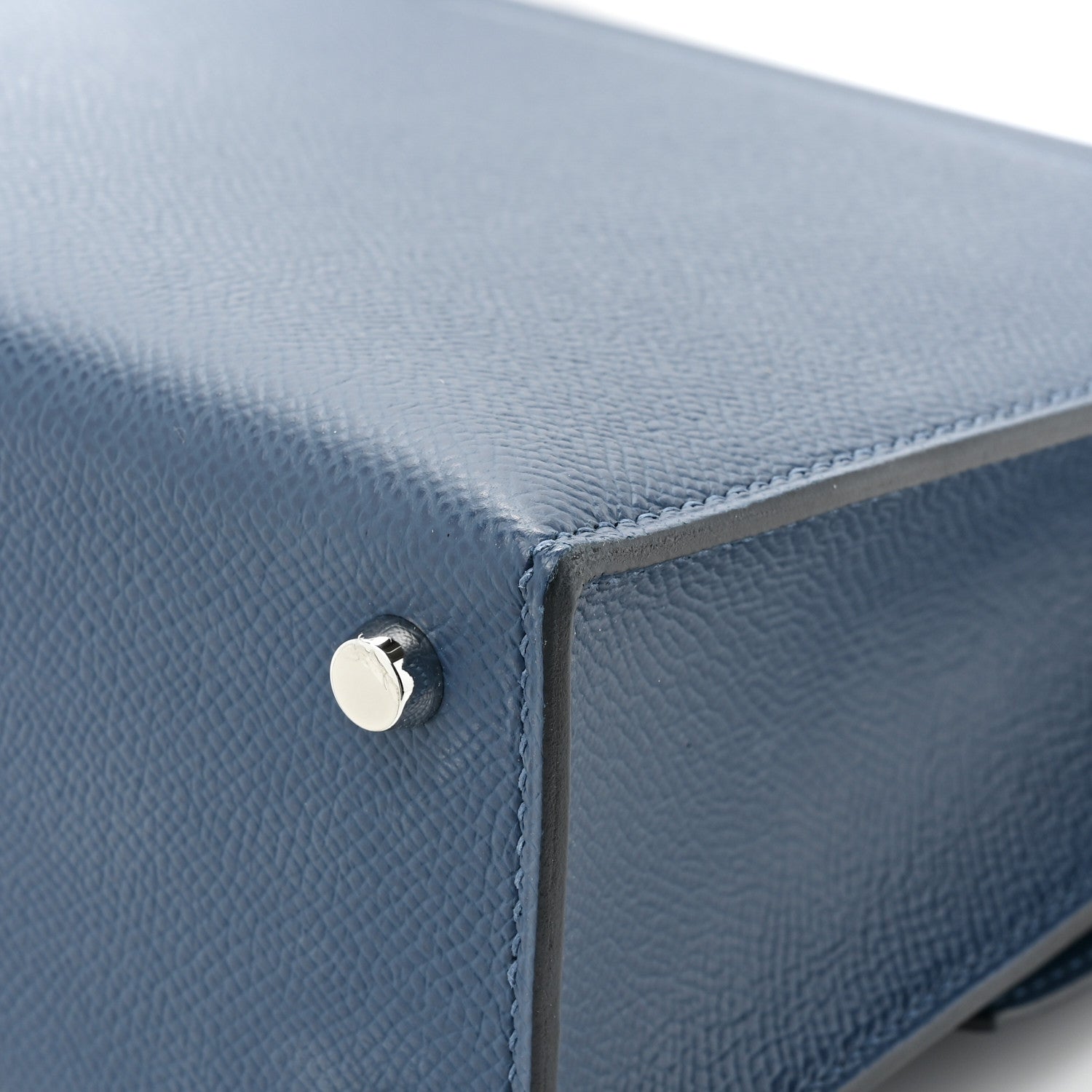 Hermes Epsom Mini Verrou Large Strap Bag Deep Blue 16 of 17