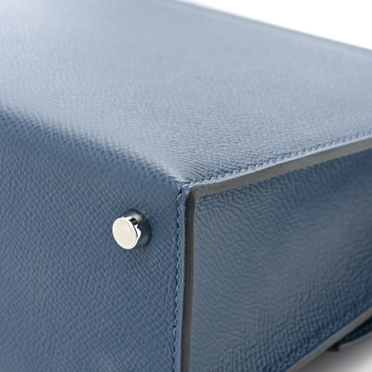 Hermes Epsom Mini Verrou Large Strap Bag Deep Blue 16 of 17