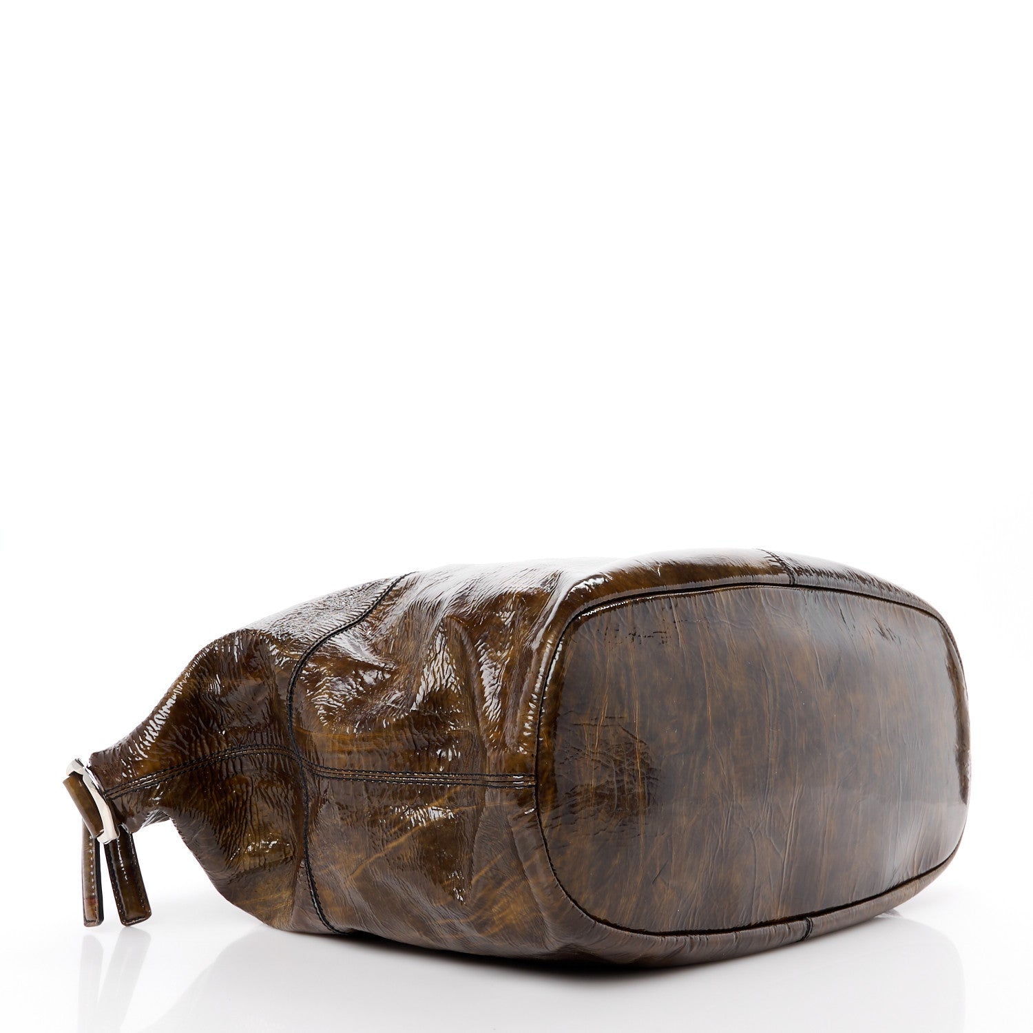 Givenchy Crinkled Patent Calfskin Medium Nightingale Light Brown 4 of 14