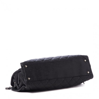 Chanel Caviar Quilted French Riviera Tote Black 3 of 9