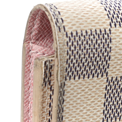 Louis Vuitton Damier Azur Emilie Wallet Rose Ballerine 15 of 16