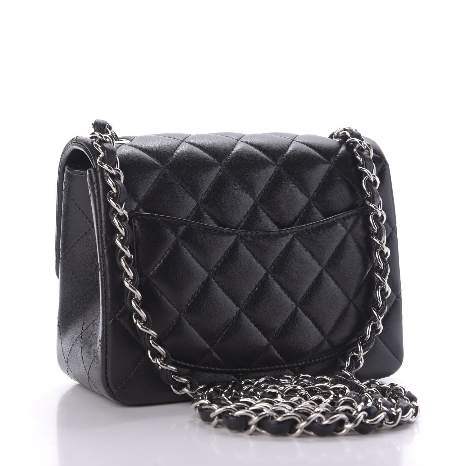 Chanel Lambskin Quilted Mini Square Flap Black 3 of 10