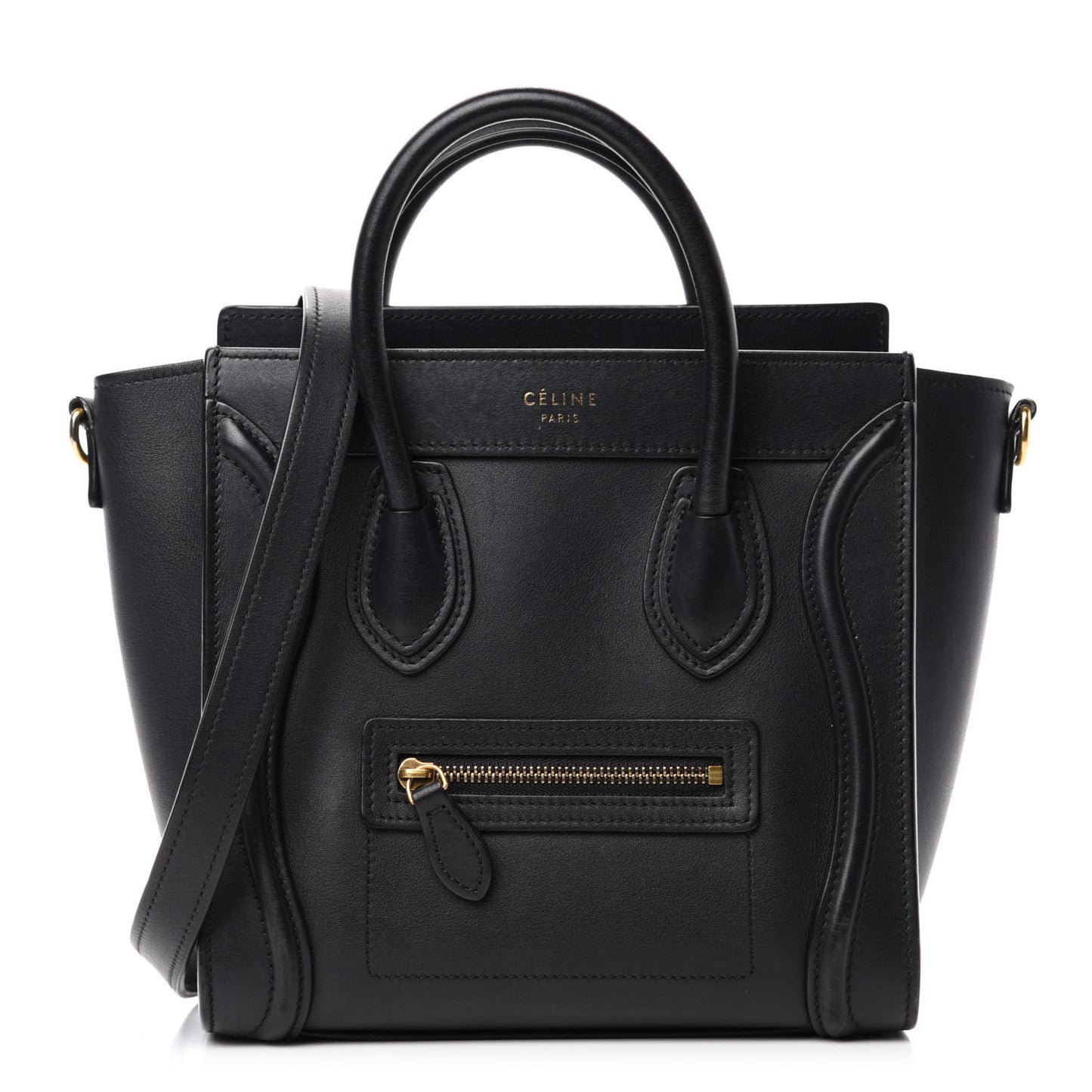 Smooth Calfskin Nano Luggage Black