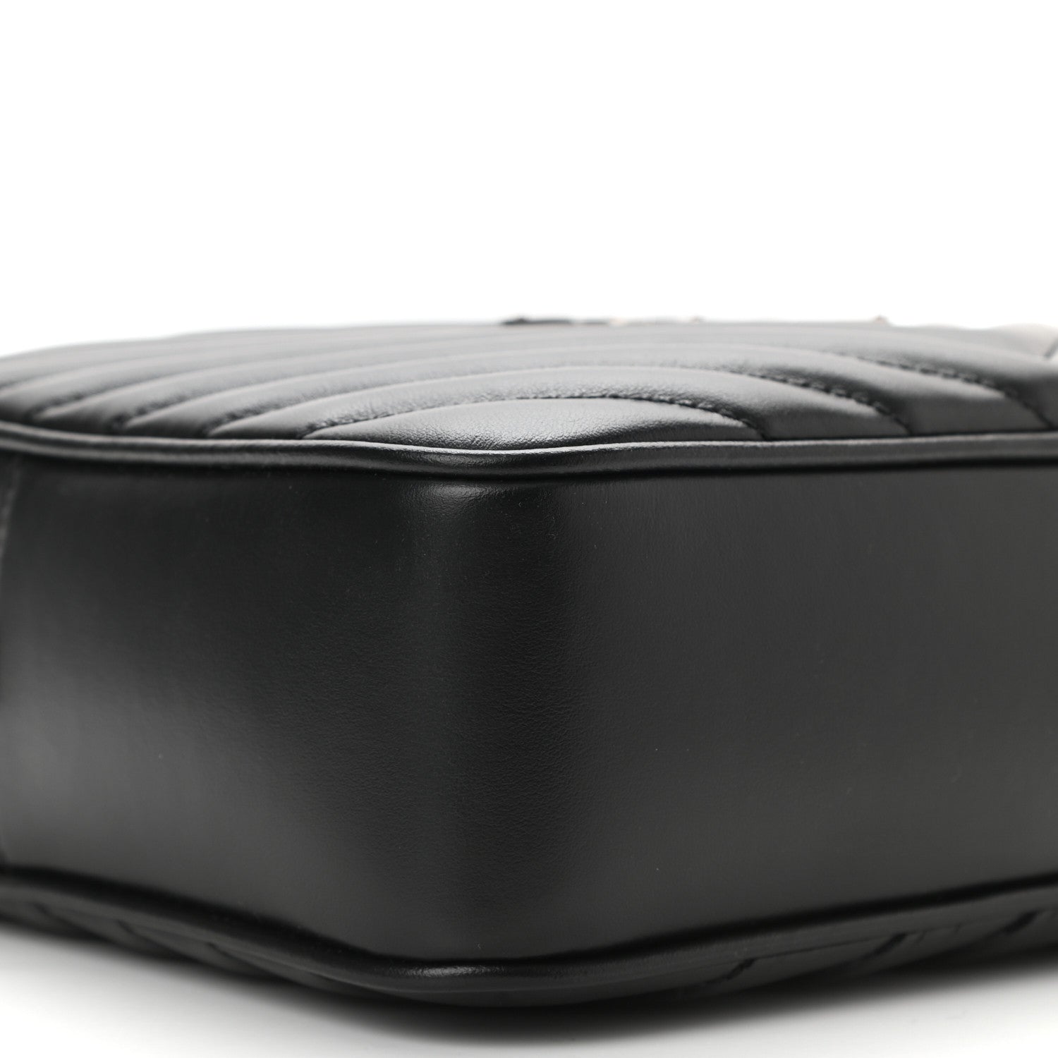 Saint Laurent Calfskin Matelasse Monogram Lou Camera Bag Black 9 of 10
