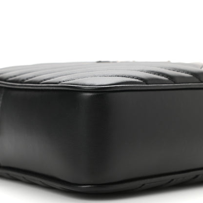 Saint Laurent Calfskin Matelasse Monogram Lou Camera Bag Black 9 of 10