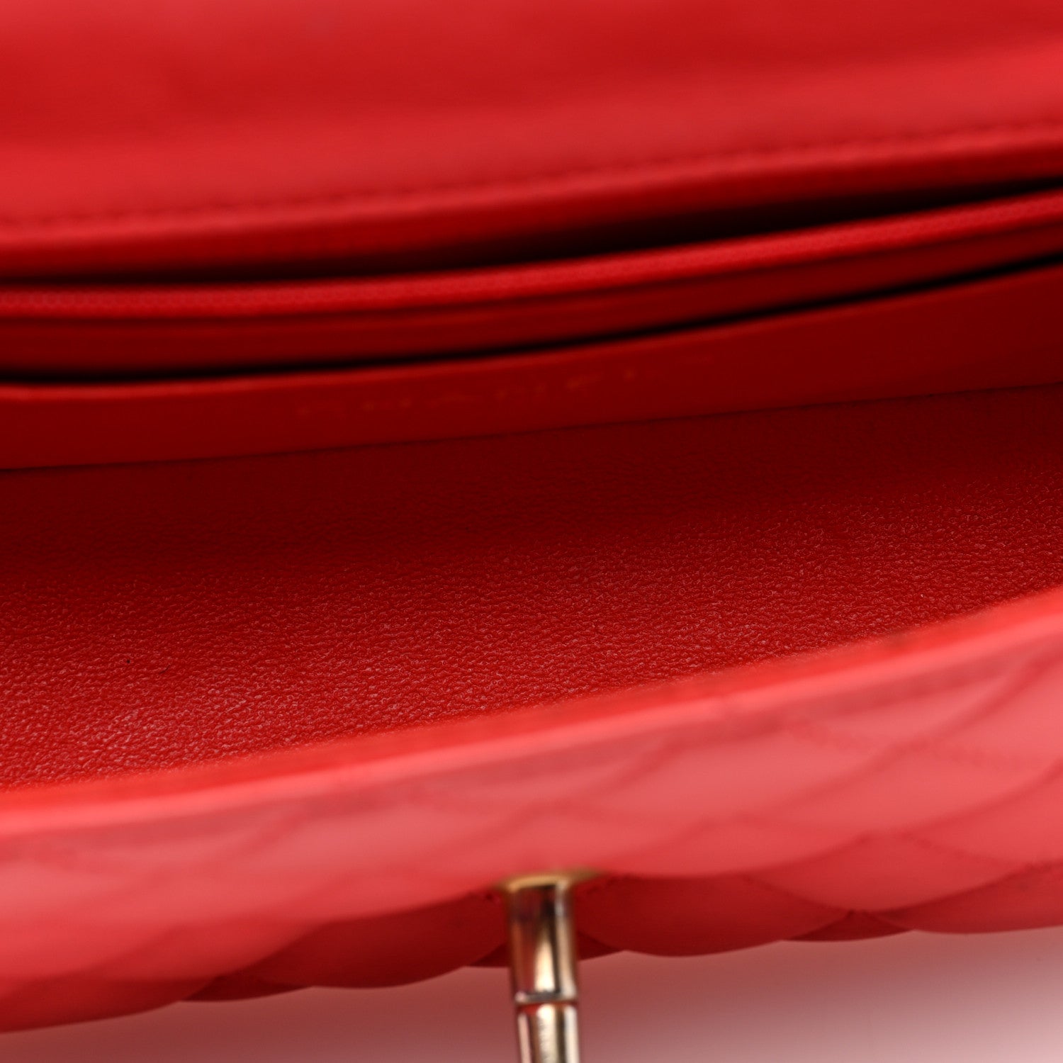 Chanel Lambskin Quilted Mini Rectangular Flap Red 5 of 11