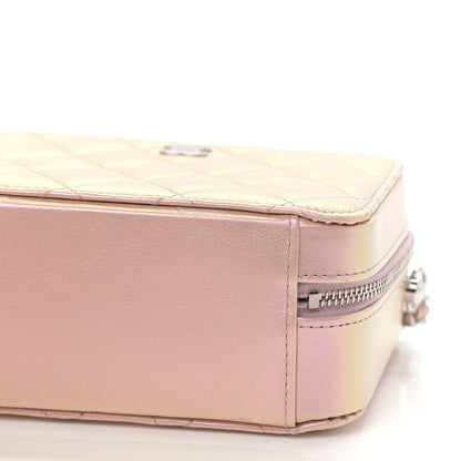 Chanel Iridescent Calfskin Quilted Camera Bag Pink 9 of 9