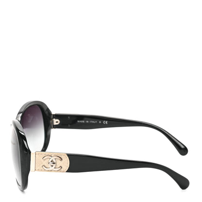 Chanel Acetate CC Turnlock Sunglasses 5235-Q Black Beige 3 of 6